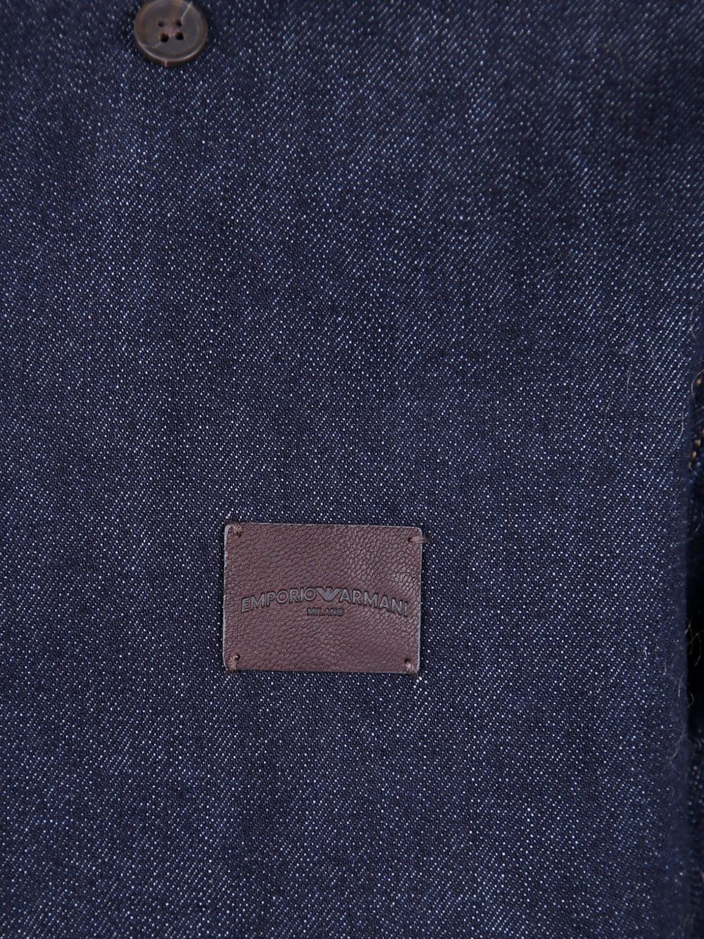 stand-collar denim shirt - 3