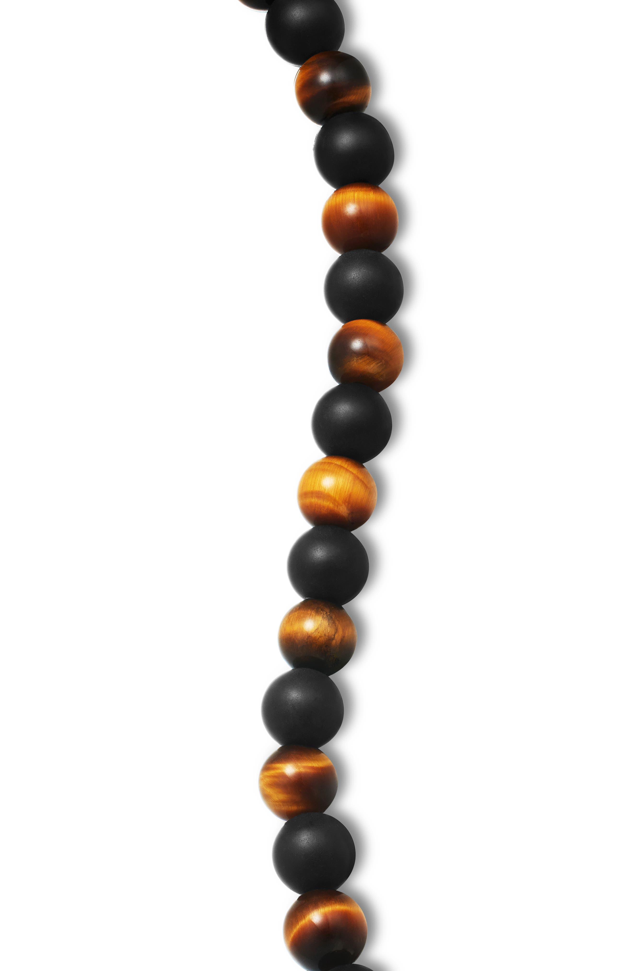 David Yurman Men's Alternating Stone Beaded Bracelet in Silver at Nordstrom - 8