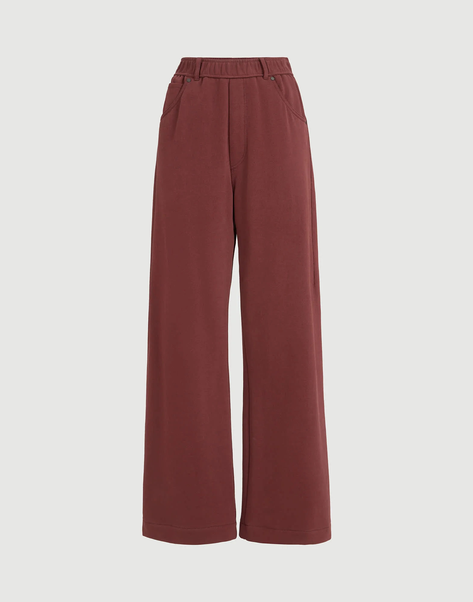 Cotton smooth French terry trousers - 1