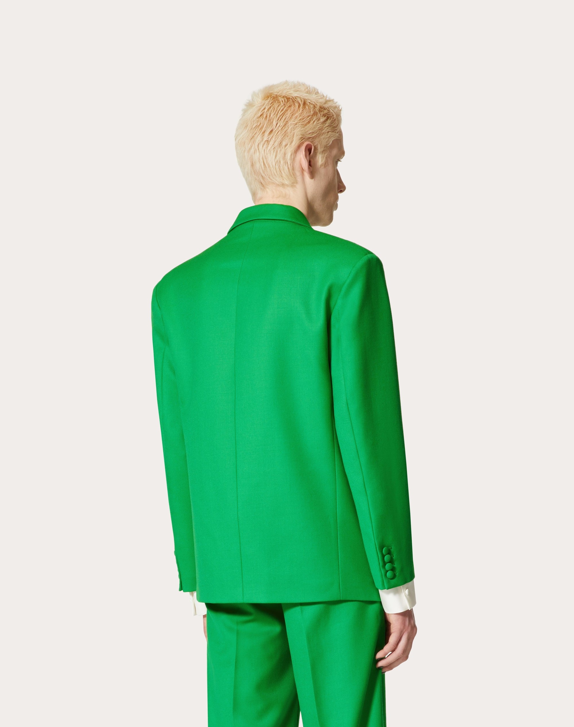 DOUBLE-BREASTED WOOL JACKET - 4