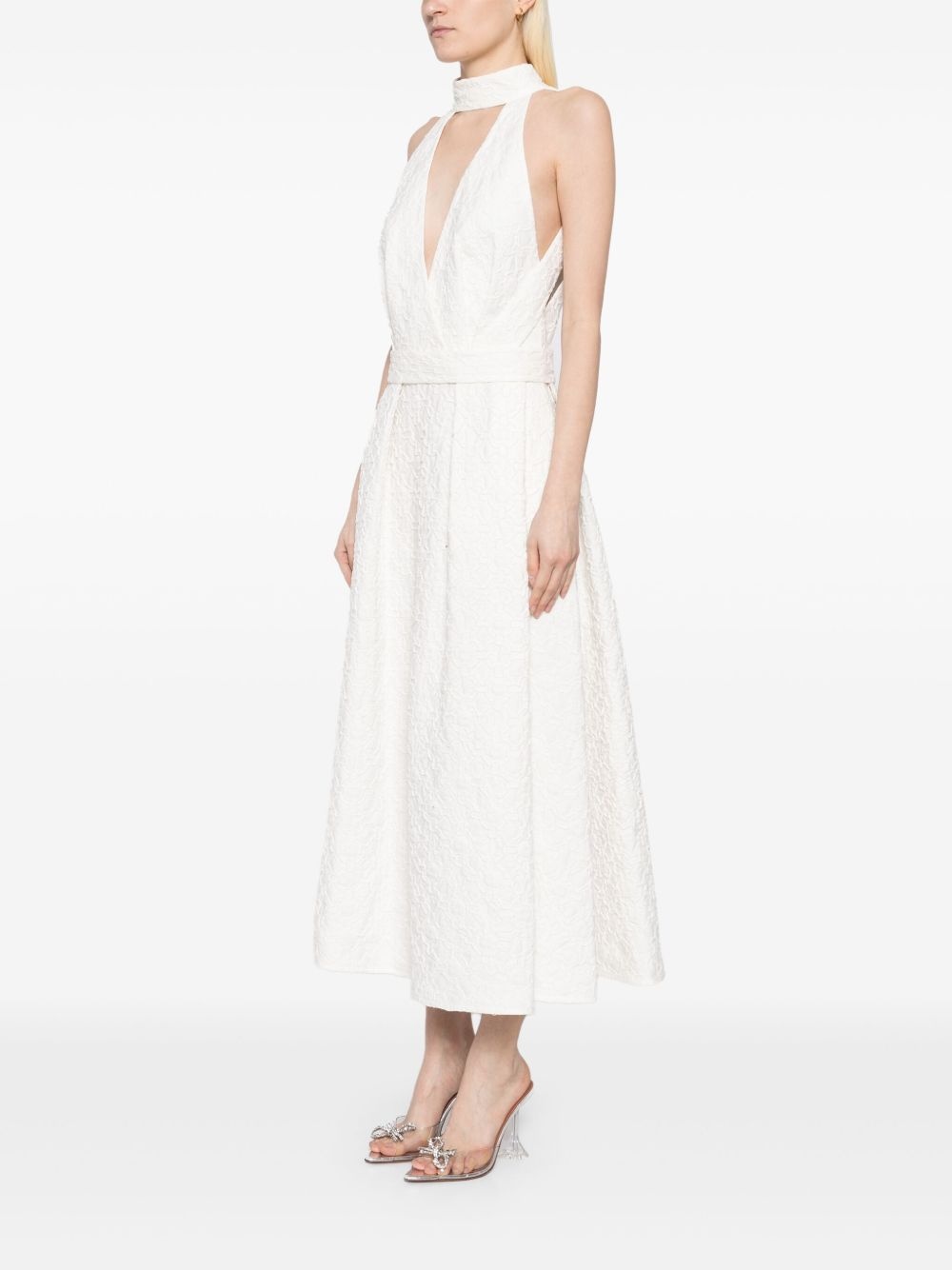 embroidered midi dress - 3