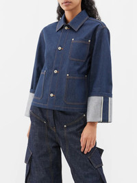 【新品未使用】LOEWE Fisherman Jacket Loewe Blue Denim Fisherman Turn-Up Jacket M | eBay