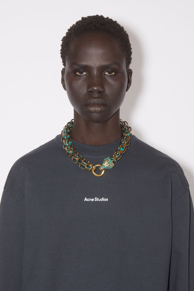 Acne Studios Chain necklace - Dark Military Green/Brass outlook