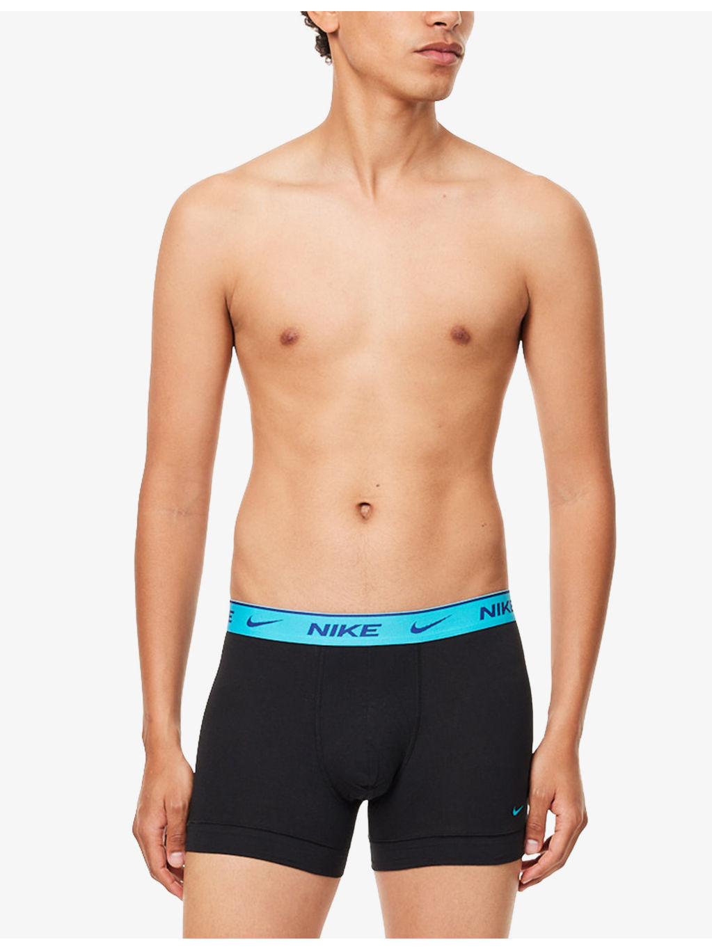 Everyday DRI-FIT Pack-Of-Three Stretch-Cotton Trunks - 2