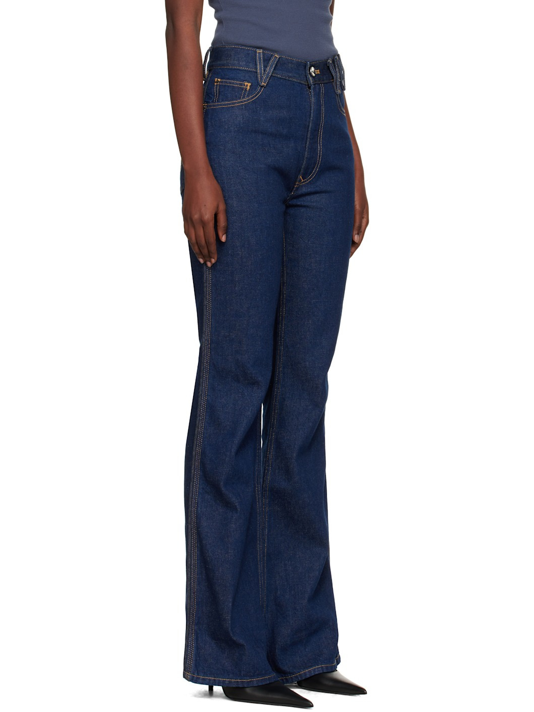 Navy Ray 5 Pocket Jeans - 2