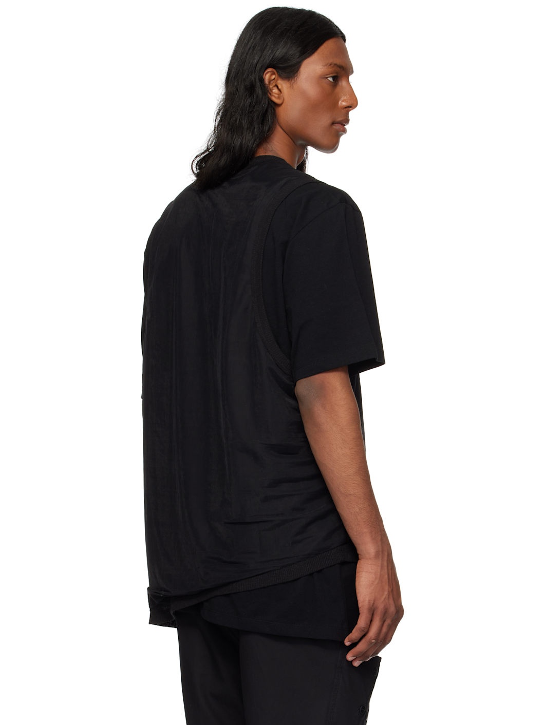 【関税込み】HYEIN SEO ブラック ダブルレイヤー Tシャツ HYEIN SEO Black Double Layer T-shirt | REVERSIBLE