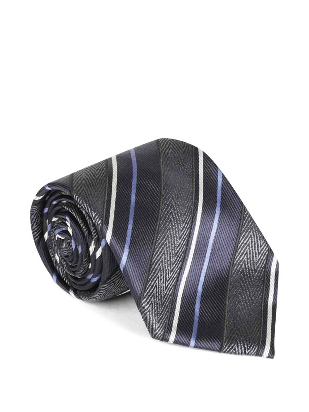 textured striped tie - 1