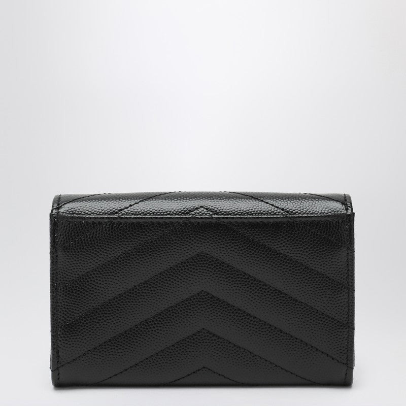 Saint Laurent Black Monogram Envelope Small Wallet Women - 2