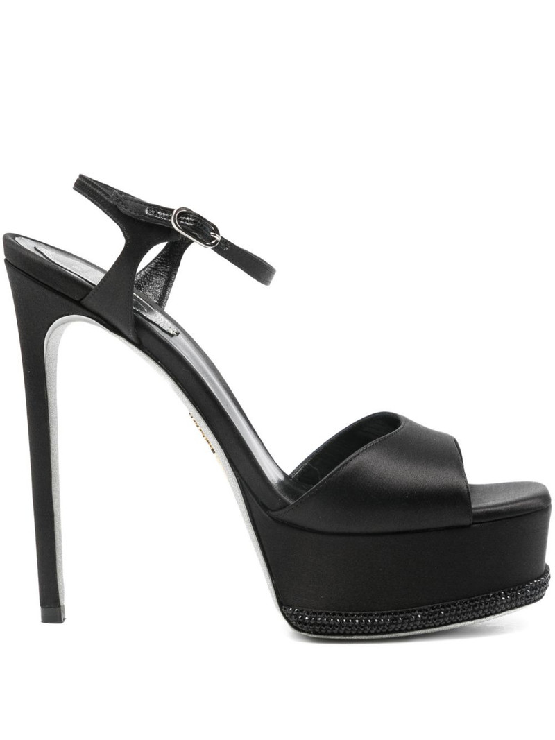 150mm embellished platform sandals 1
