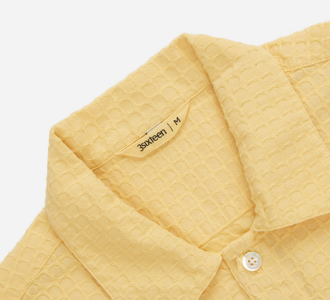 Resort Shirt - Sunflower Geo Weave - 3
