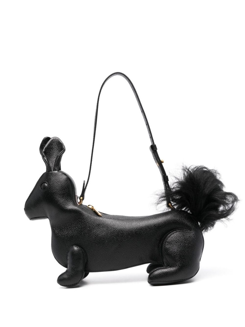 squirrel-motif leather shoulder bag 1