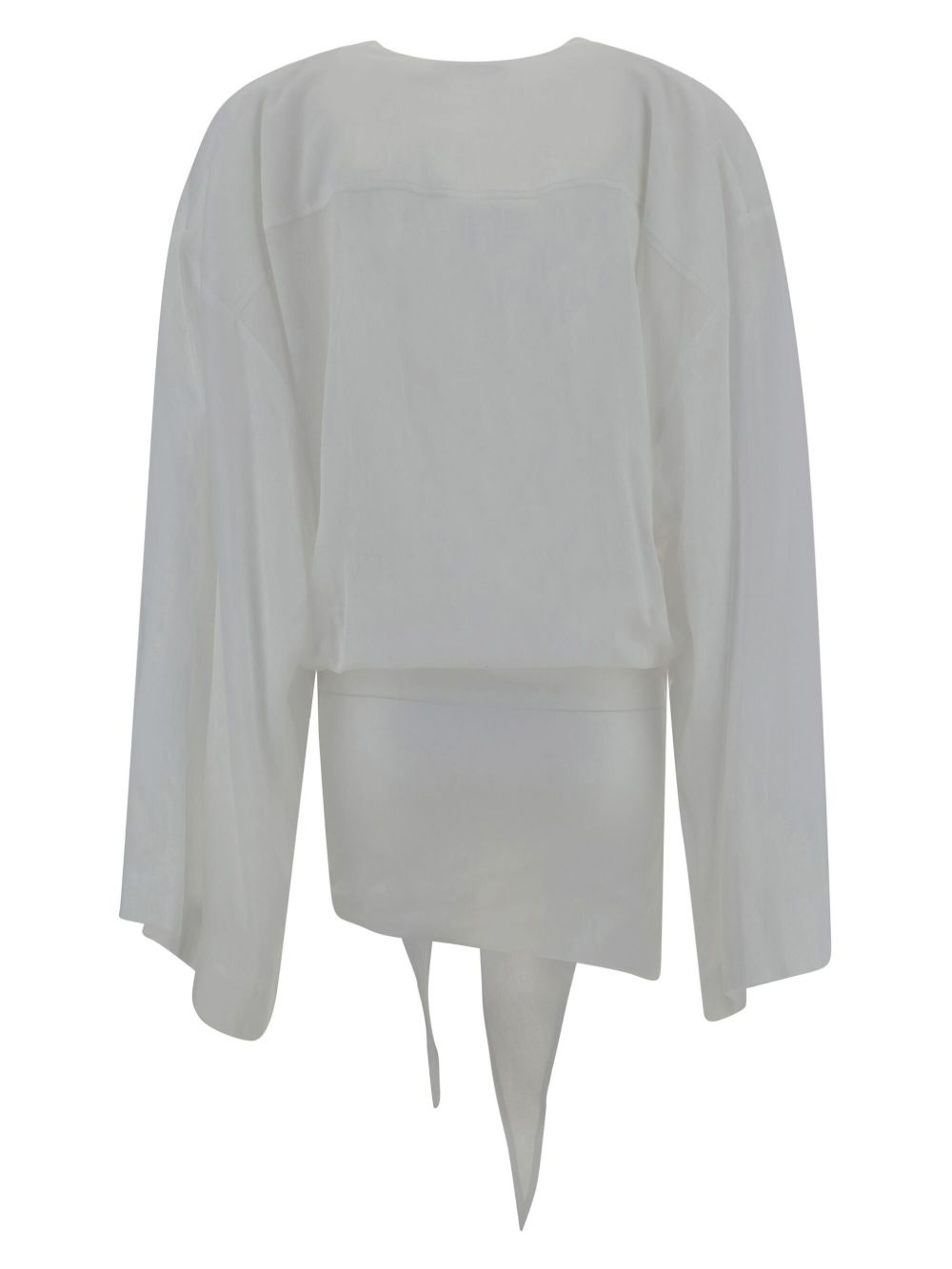 drapped-detailing mini dress - 2