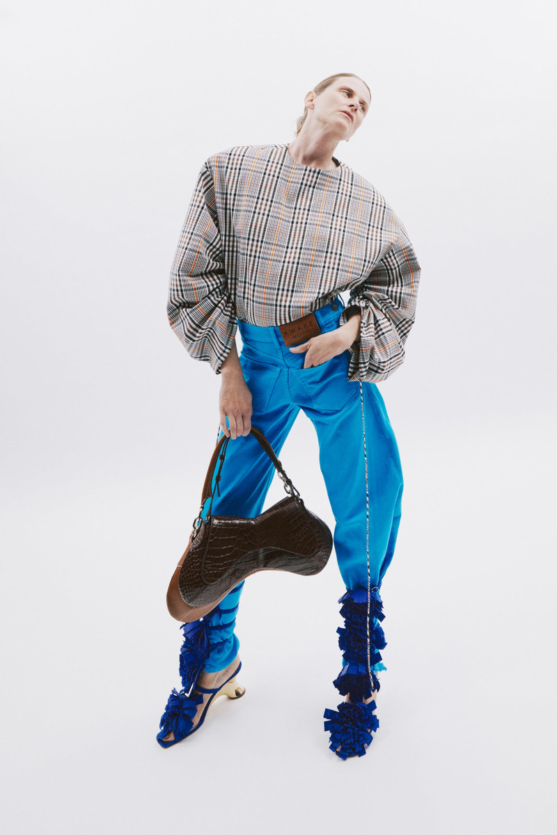 MIRROR JEANS WITH SIDE INSERTS BRIGHT BLUE 2