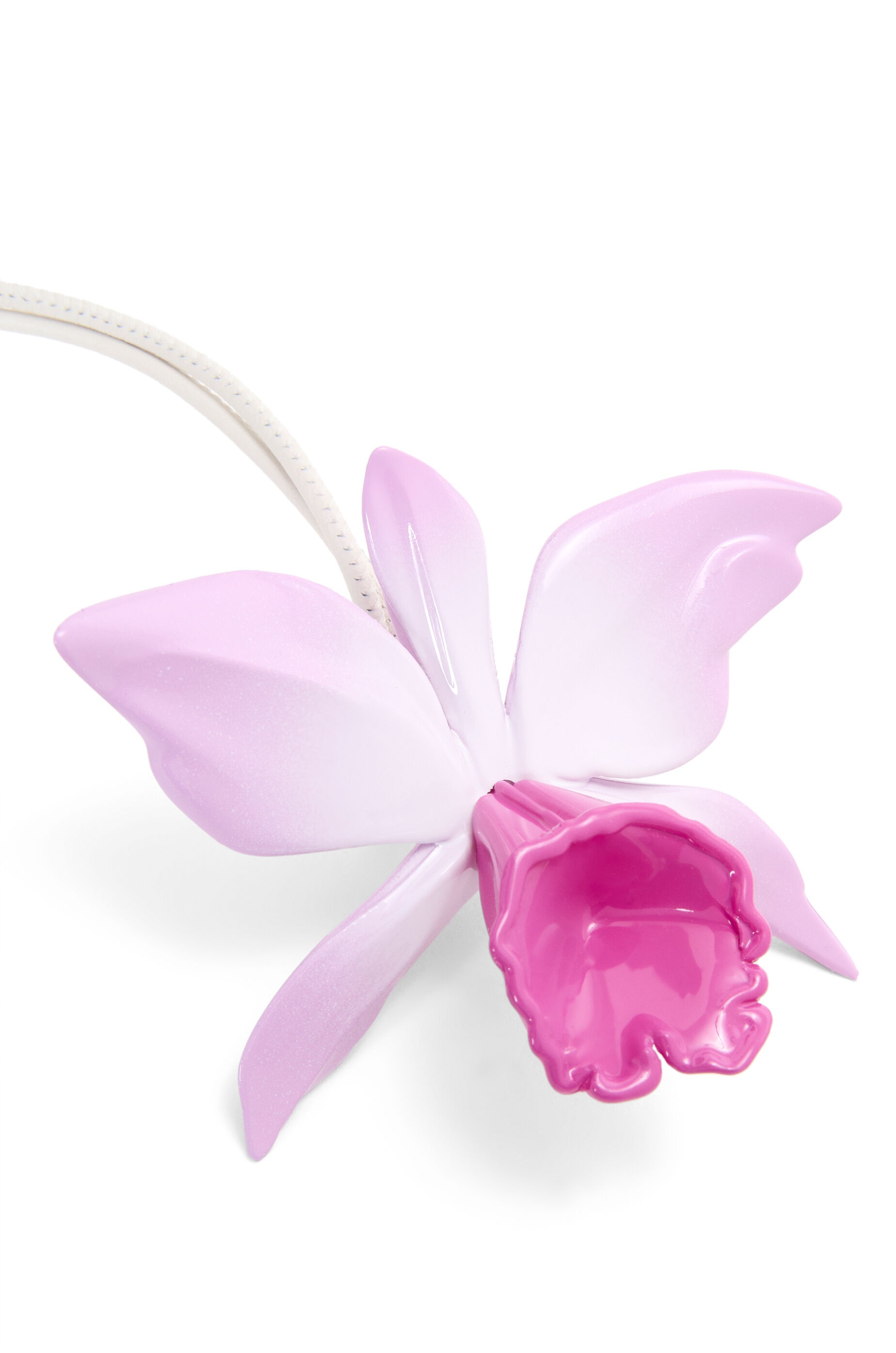 Orchid charm in classic calfskin - 2