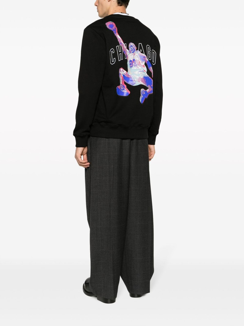 ih nom uh nit logo-print cotton sweatshirt outlook