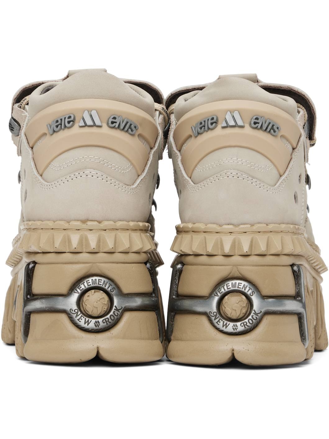 Beige New Rock Edition Fire Platform Sneakers - 2
