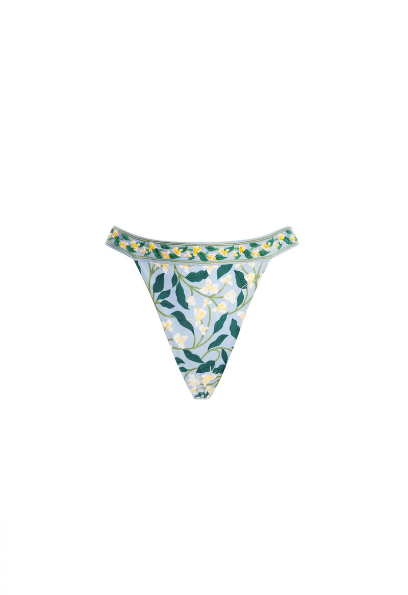 Lluvia Dos Gardenias Celeste Bikini Bottom 1