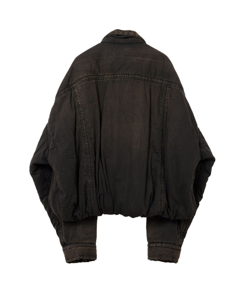Roll-up Hem Puffer Denim Jacket 19