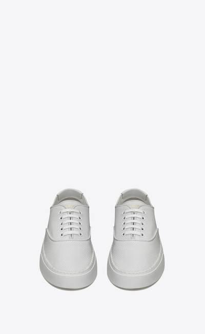 SAINT LAURENT venice sneakers in perforated grained leather outlook