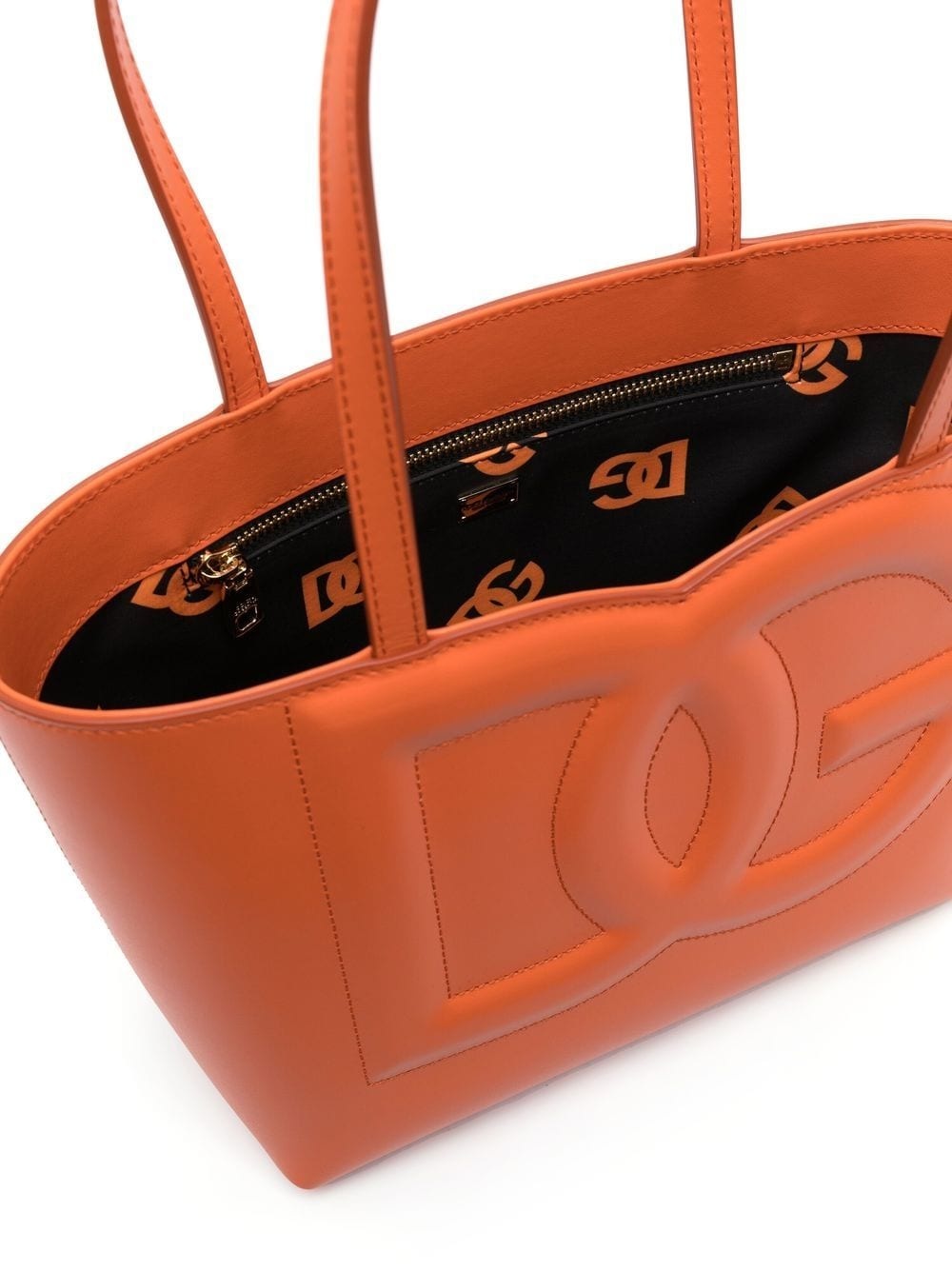 DG logo leather tote bag - 6