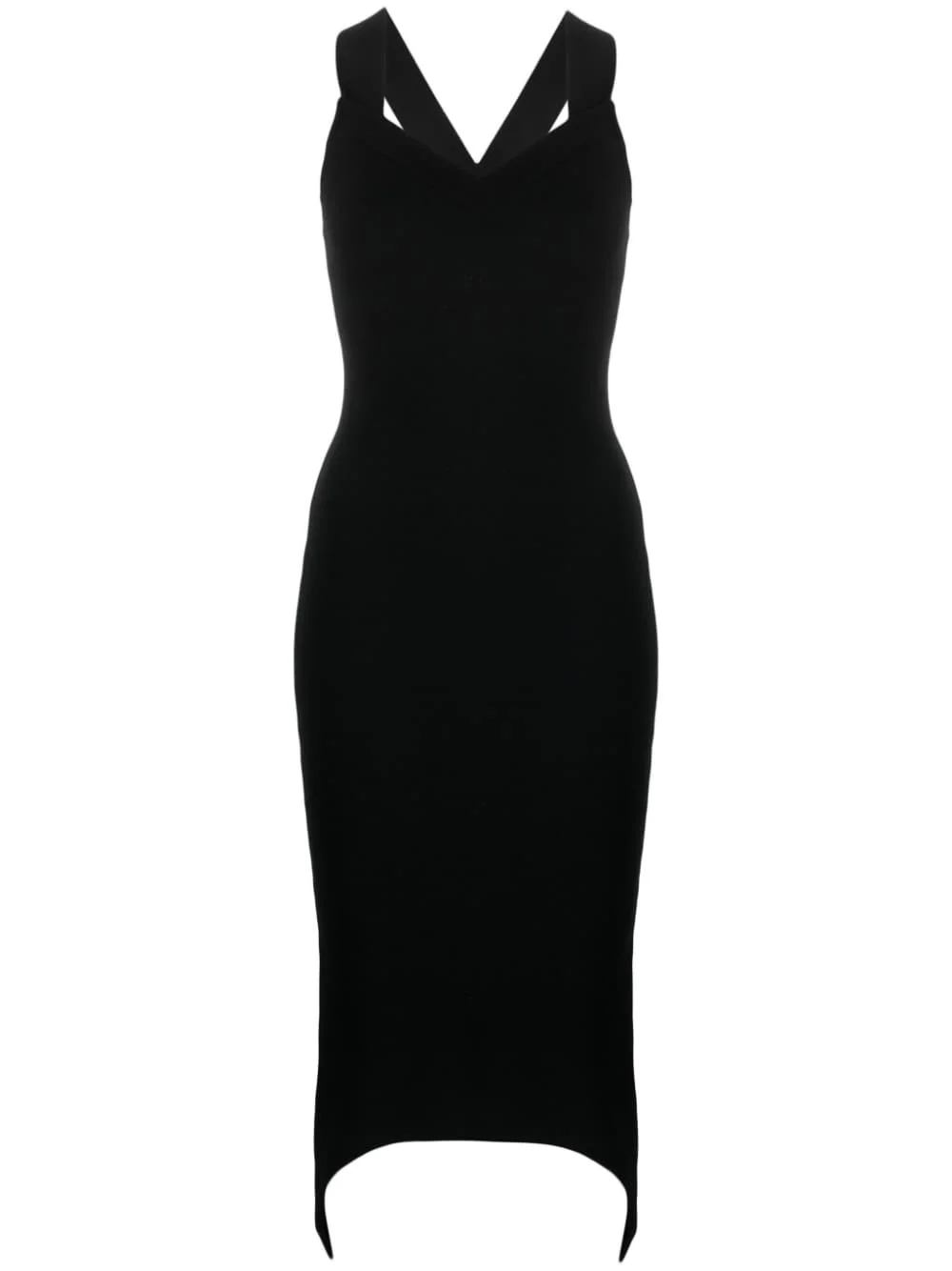 sweetheart-neck midi dress - 1