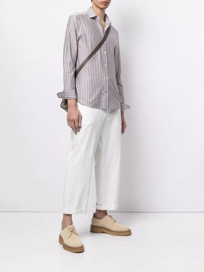 Brunello Cucinelli striped cotton shirt outlook