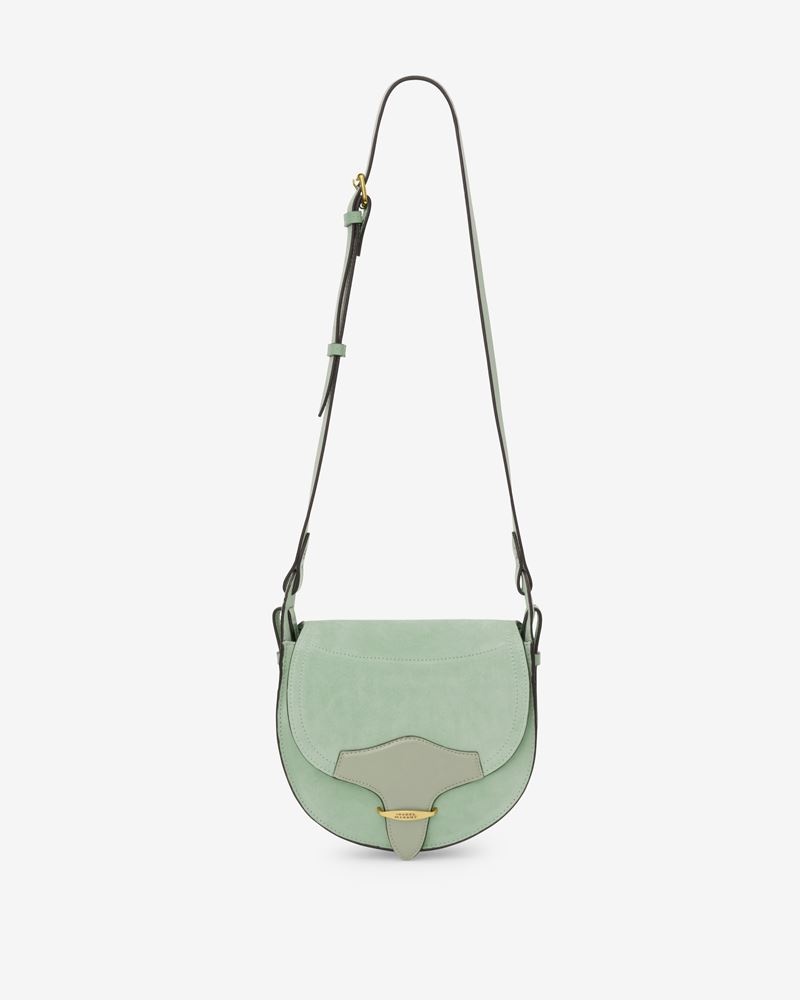 BOTSY SMALL SATCHEL SUEDE LEATHER BAG - 6