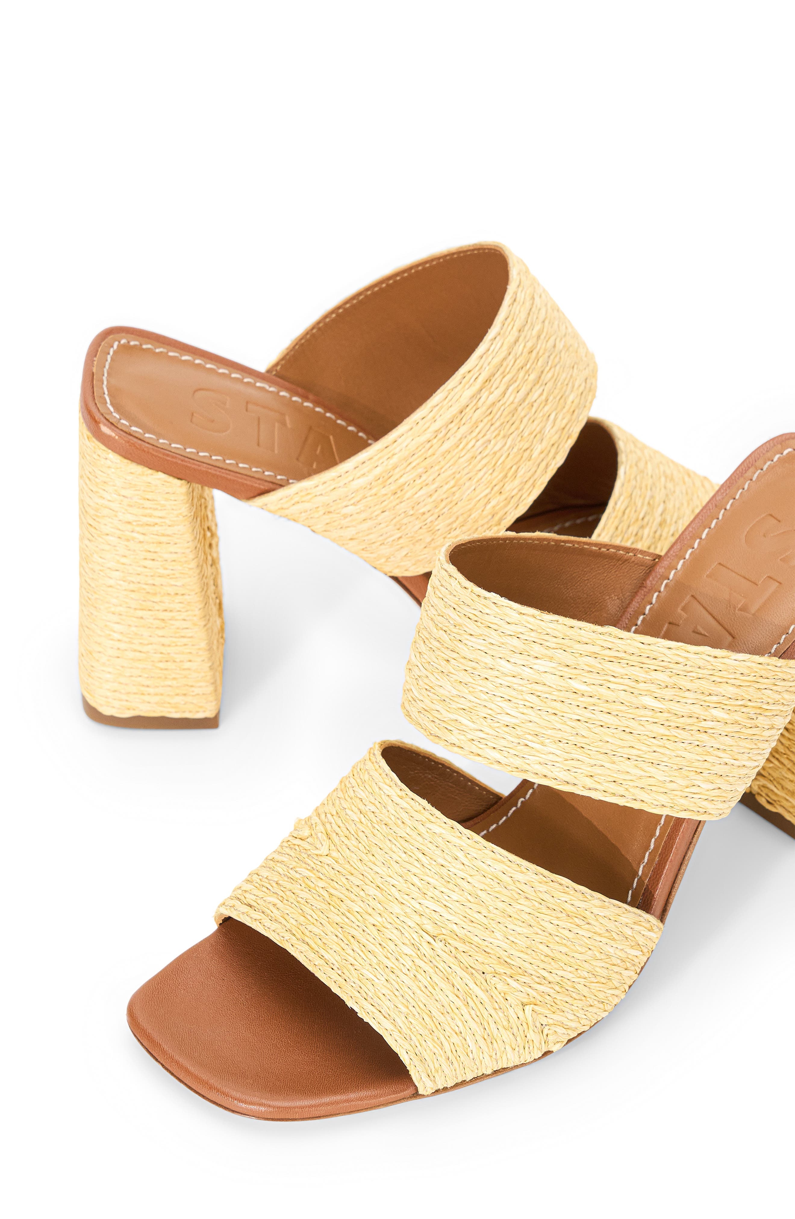 STAUD Skylar Slide Sandal in Natural Raffia at Nordstrom - 5