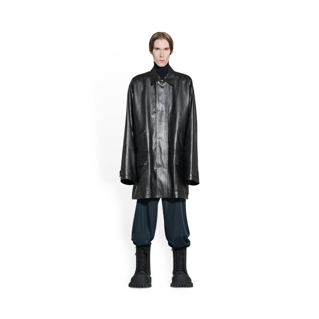 Men's Parka in Black - 2