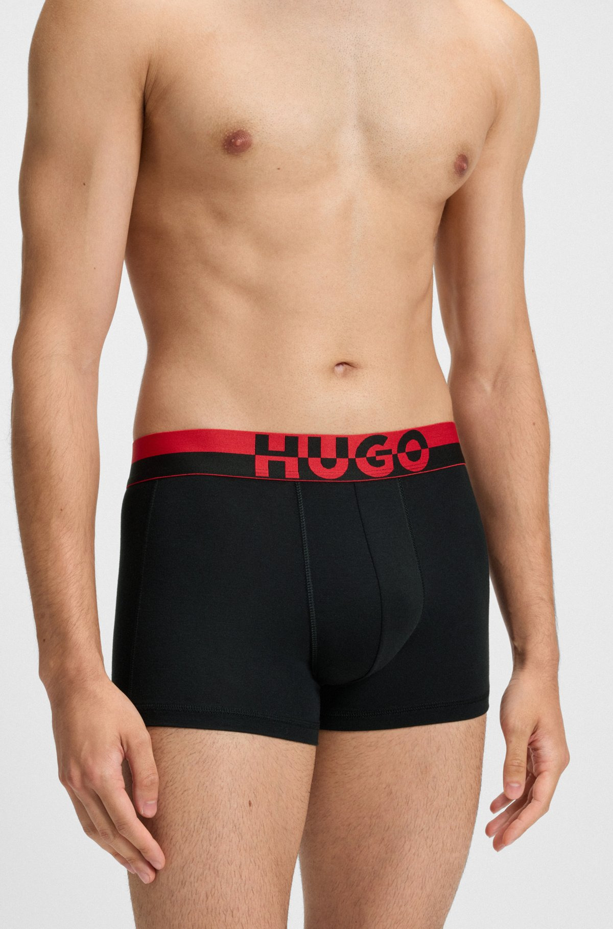 THREE-PACK OF TRUNKS WITH LOGO WAISTBANDS - 4