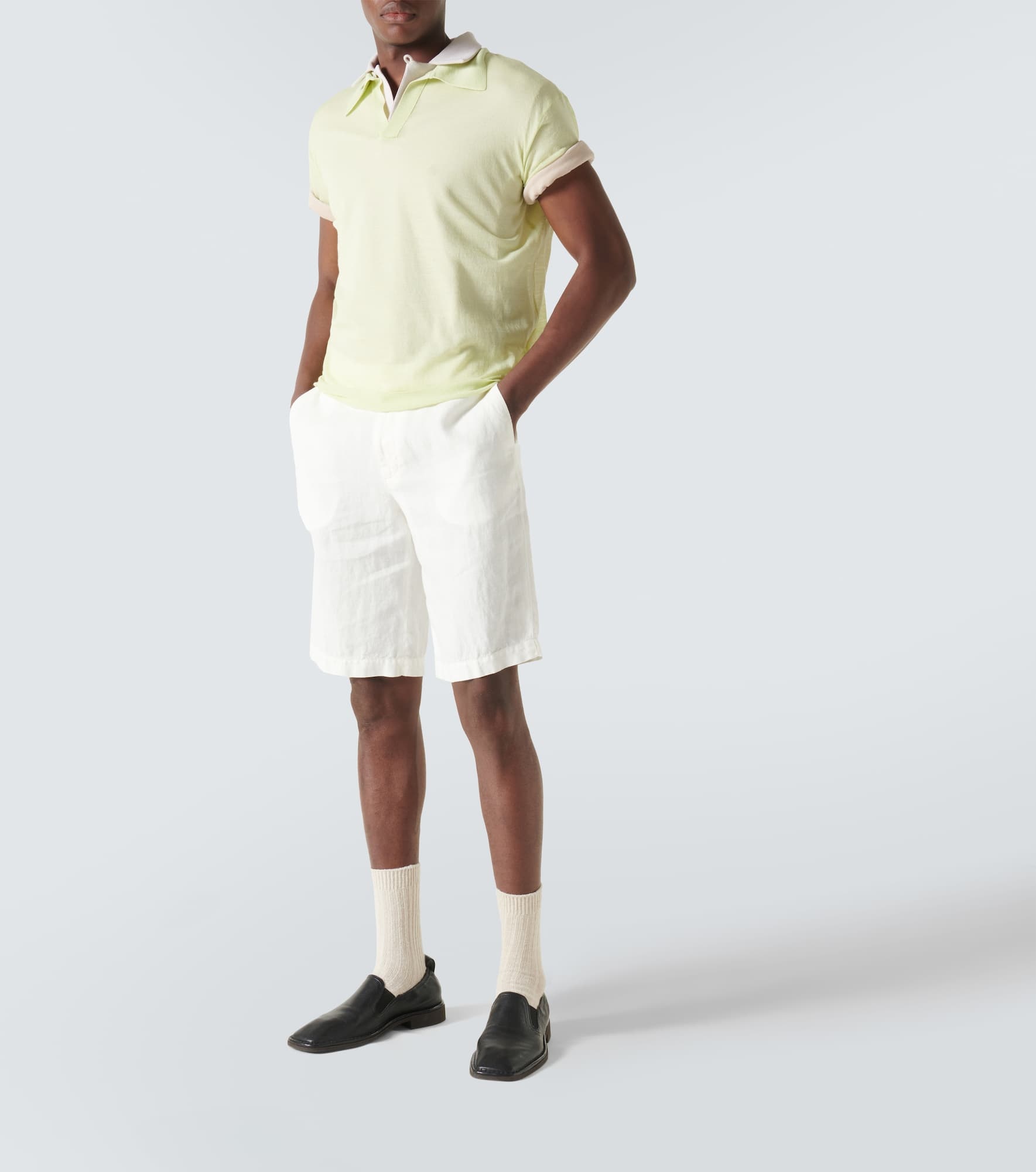 Wool and silk polo sweater - 2