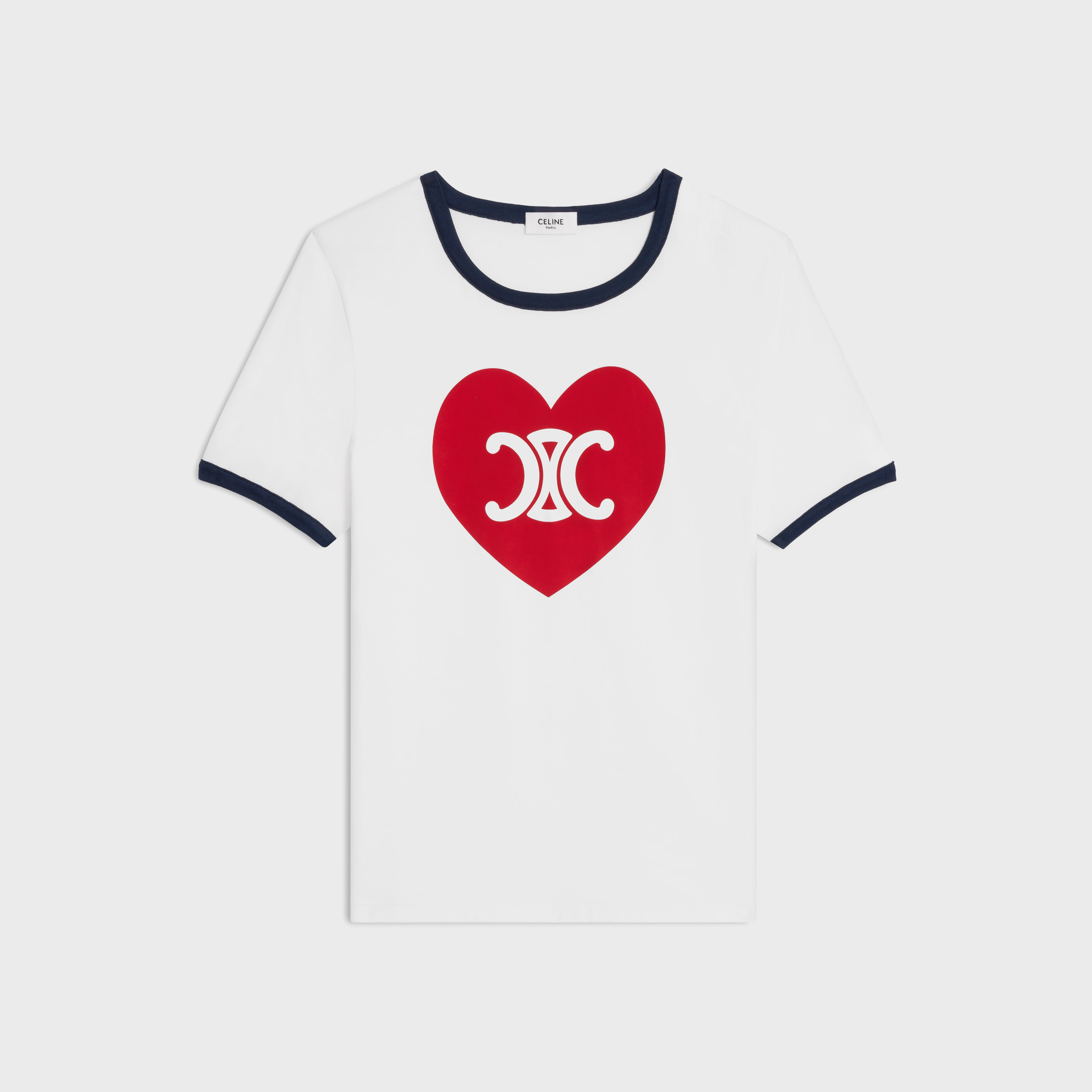 heart triomphe t-shirt in cotton jersey - 1