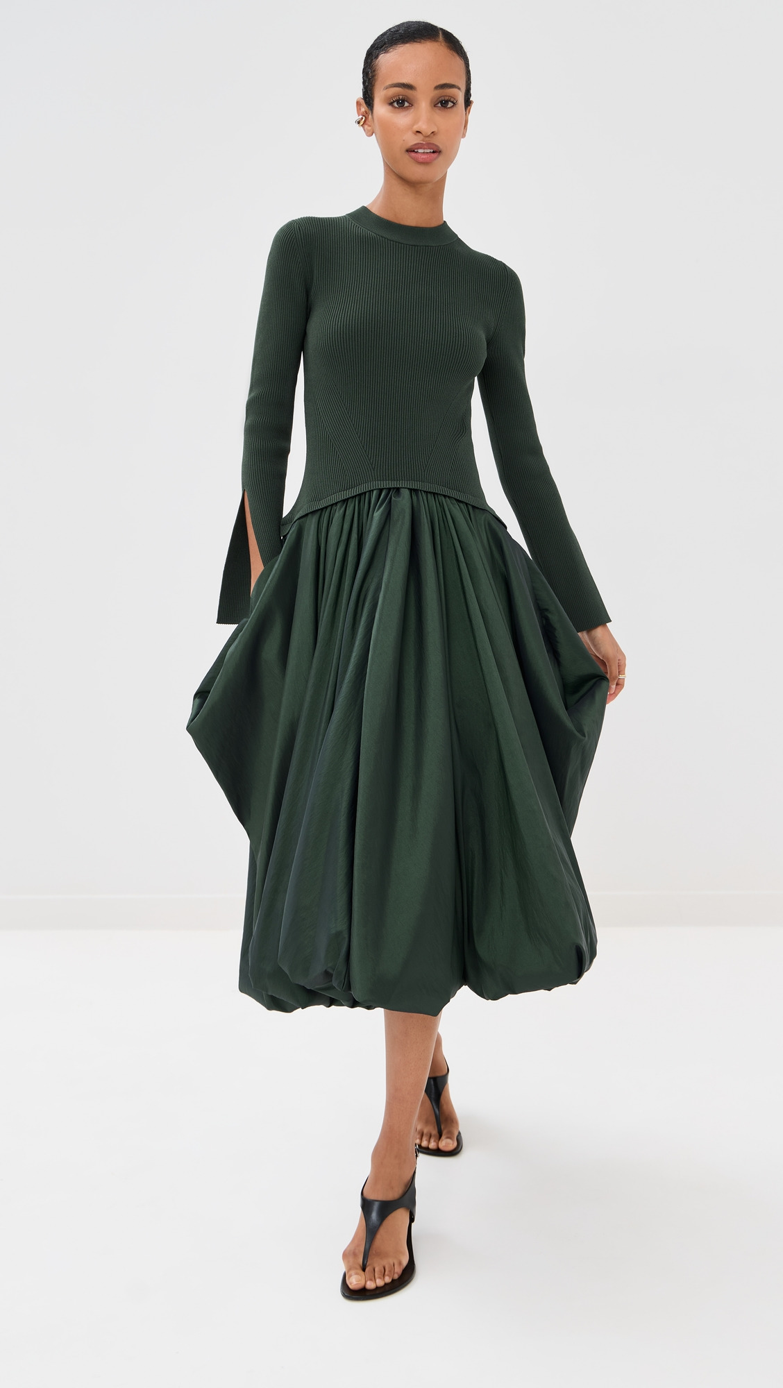 Kenlie Mock Neck Midi Dress - 4