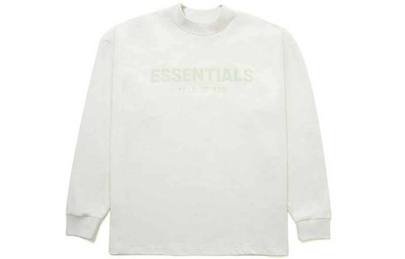 ESSENTIALS Fear of God Essentials FW21 Innersect Long Sleeve Logo Tee 'Mozzarella' 125BT212091F outlook