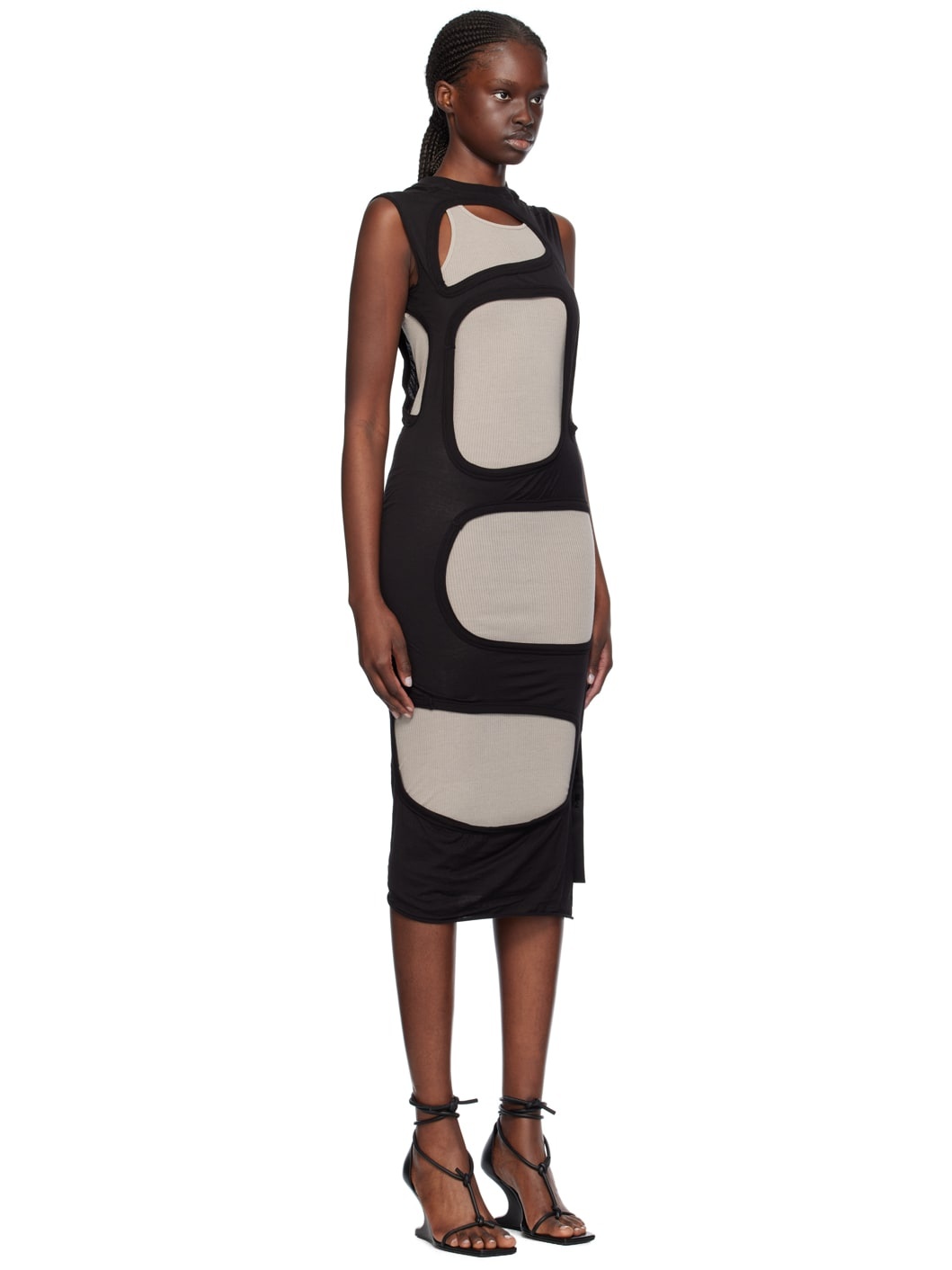 Black Membrane II Midi Dress - 2
