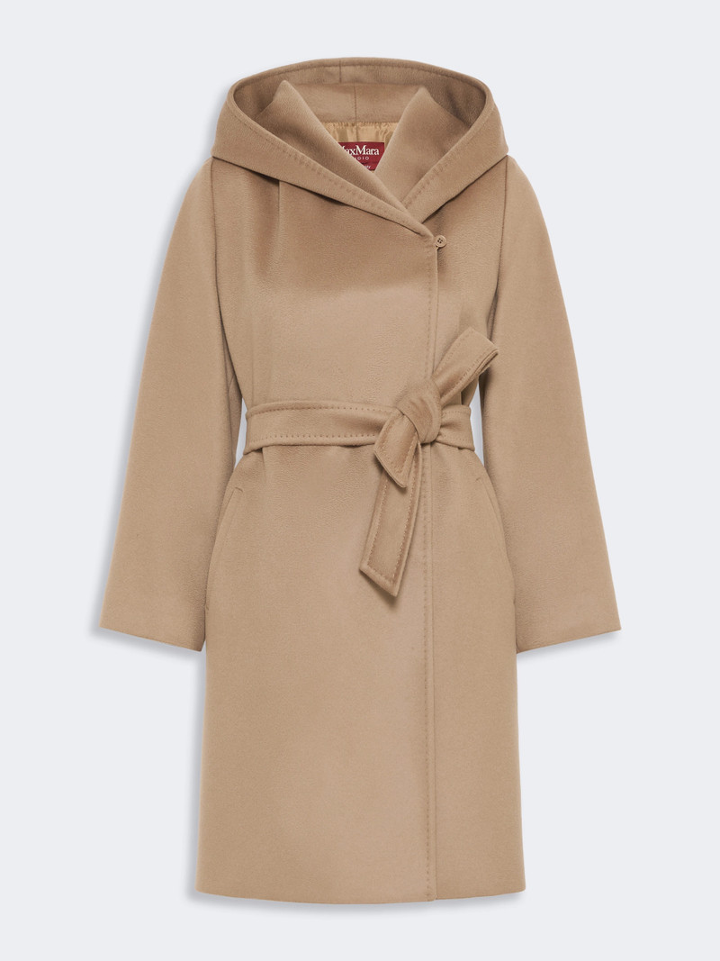 NEWMANG Wool broadcloth robe coat - CAMEL 1