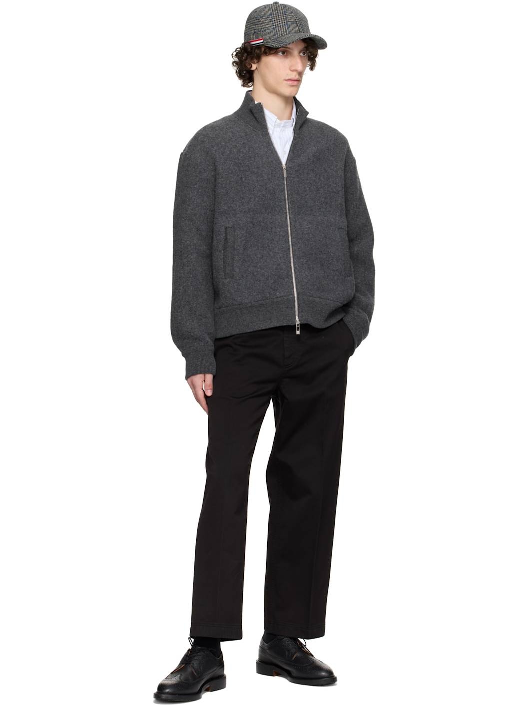Black Cotton Twill Utility Trousers - 4