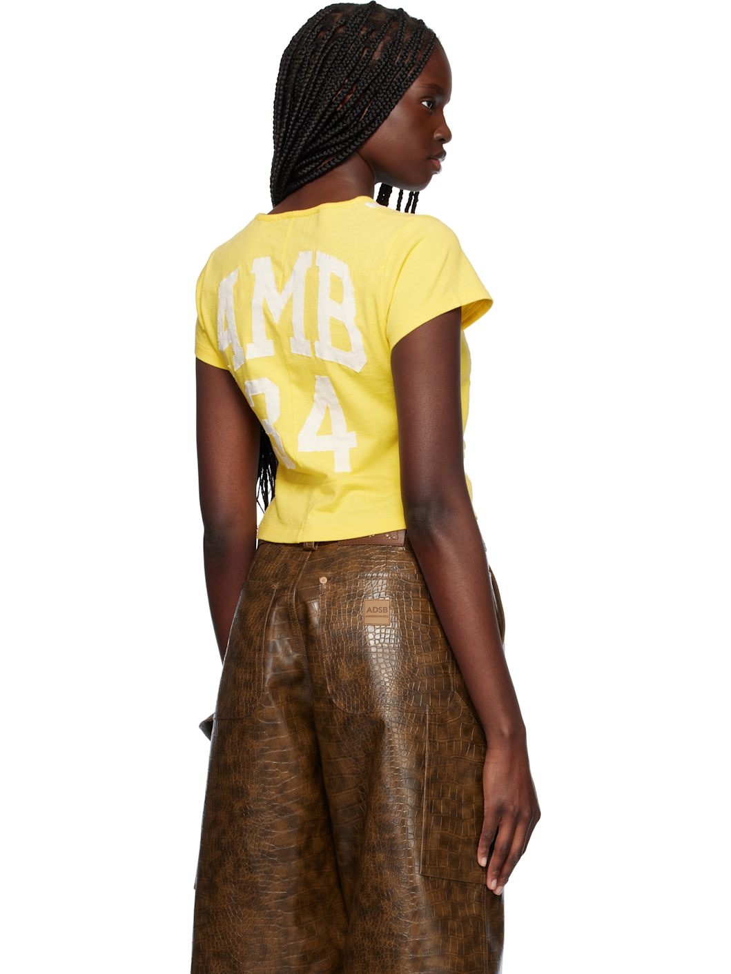 Yellow Paneled Fitted T-shirt - 3
