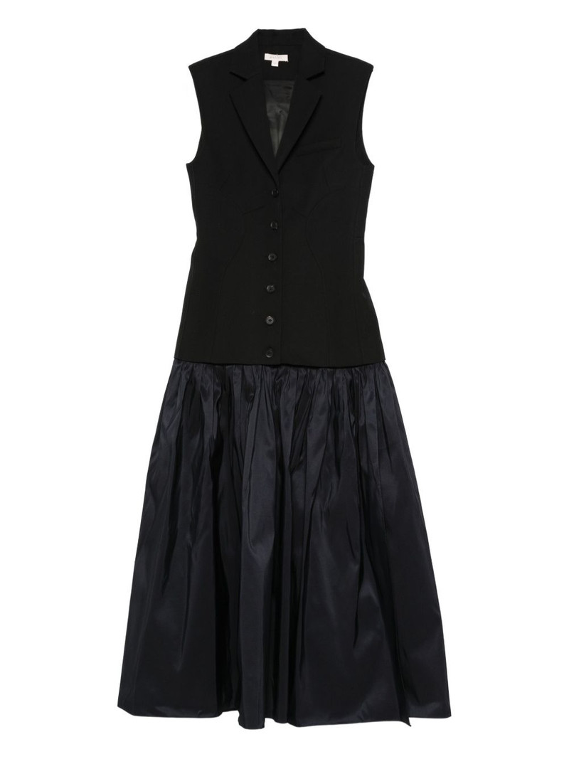 panelled button-up midi dress 1