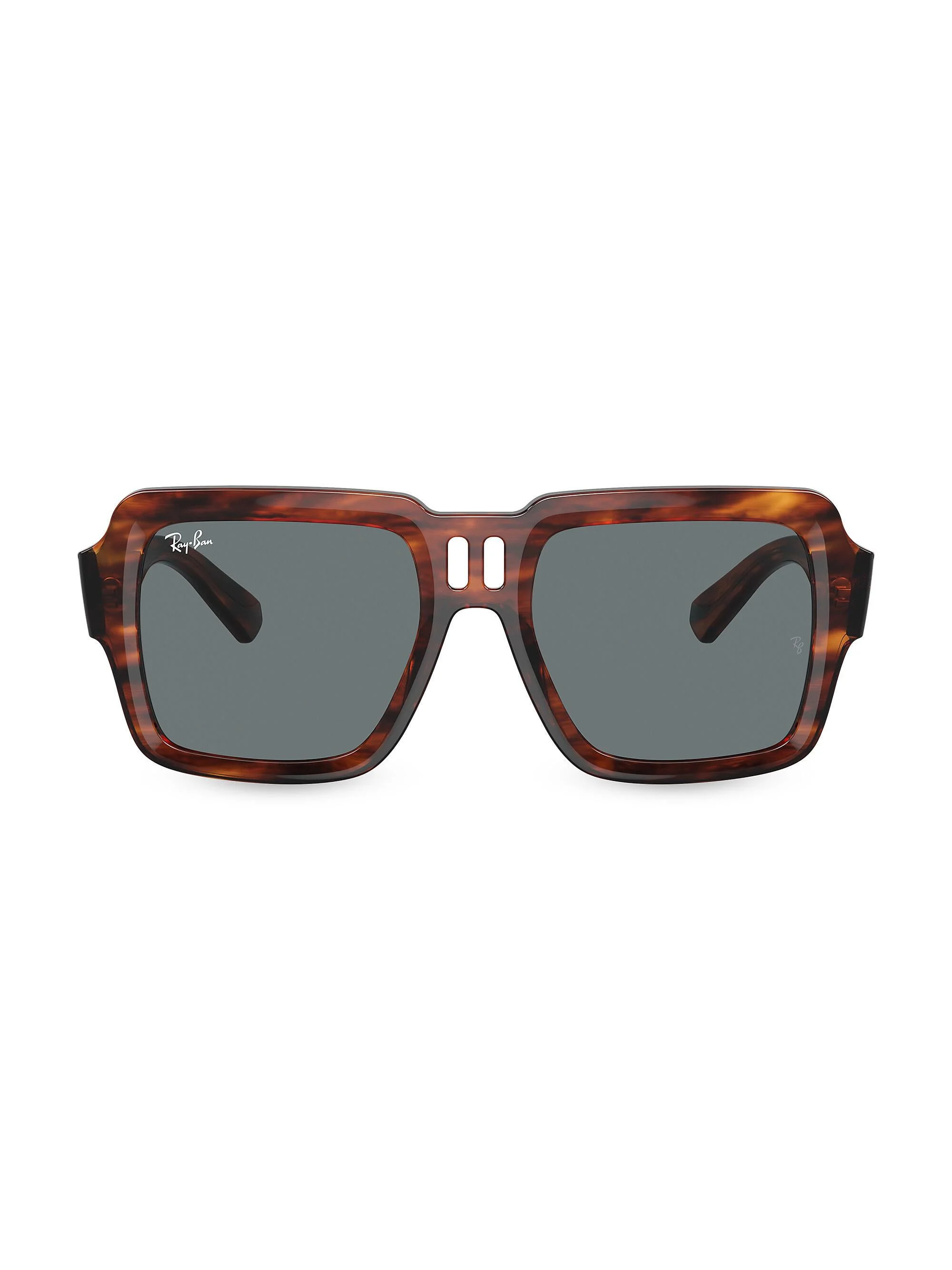 Men's RB4408 54MM Square Sunglasses - Striped Havana - 1