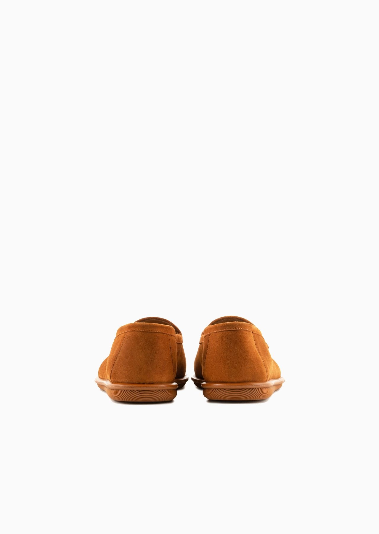 Suede loafers with embroidered logo - 4