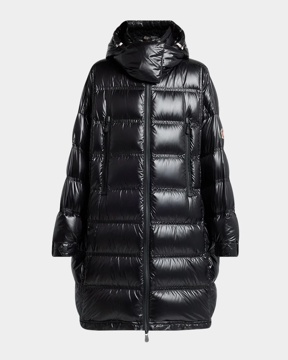 Rochelairs Hooded Long Down Jacket - 1