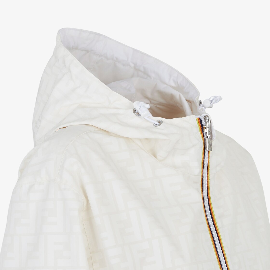 White nylon FENDI x K-Way® jacket - 3