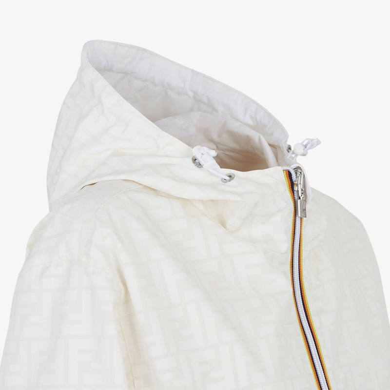 White nylon FENDI x K-Way® jacket 3