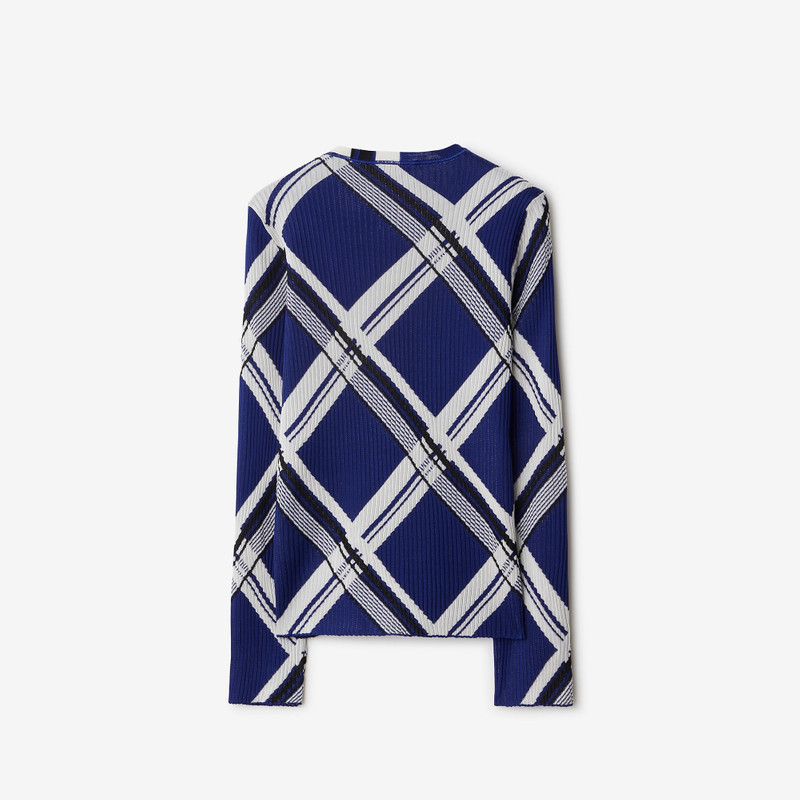 Check Silk Sweater 5
