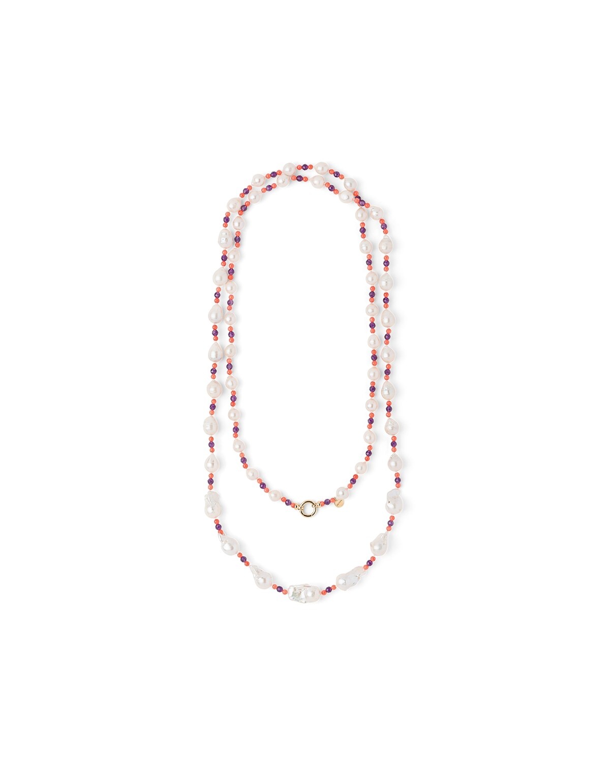 Prada Fine Jewellery gold and pearl necklace - 1