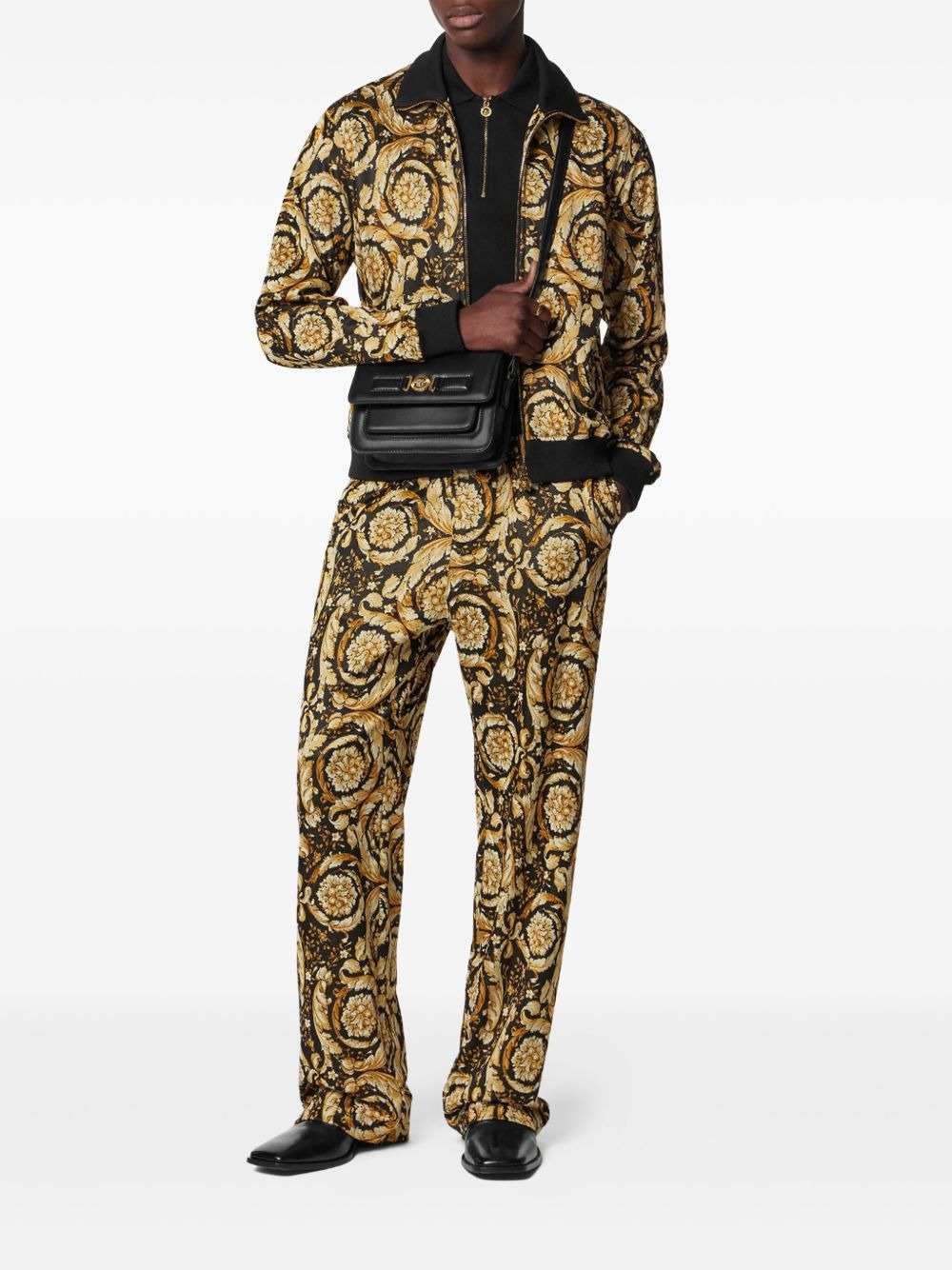 Barocco jacquard track pants - 2