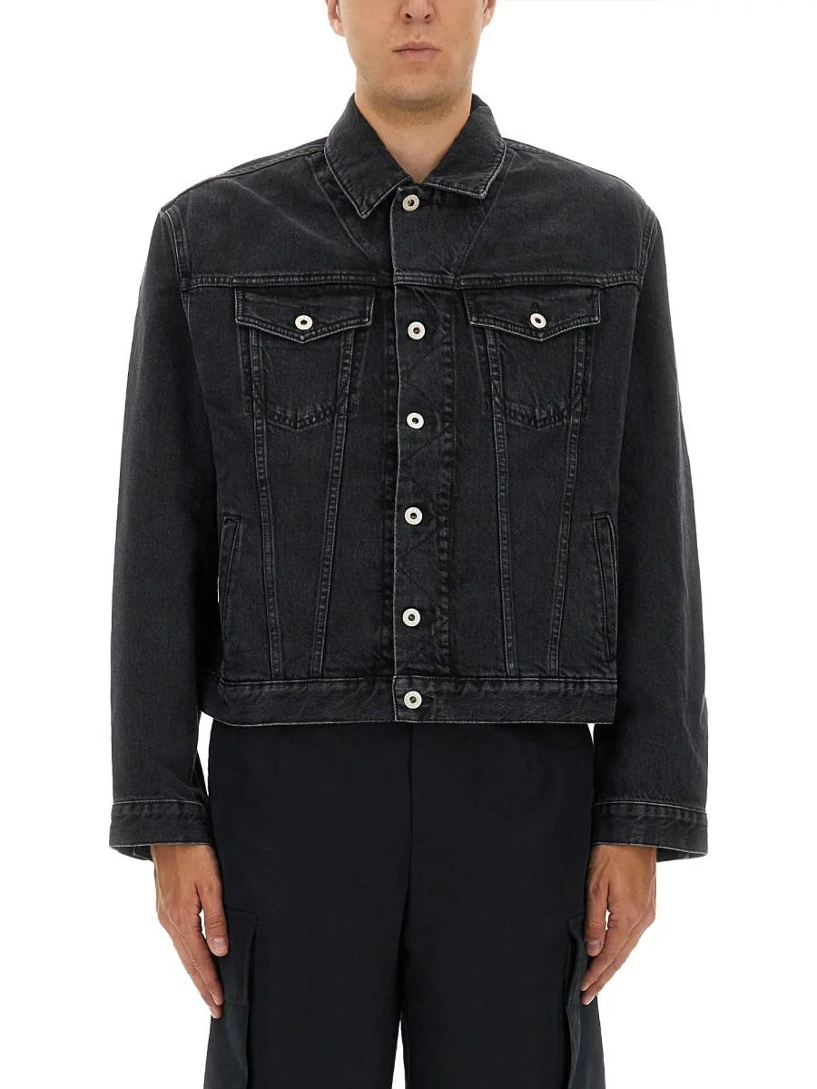 Kenzo Truker Jacket With "Boke Flower" Embroidery - 1