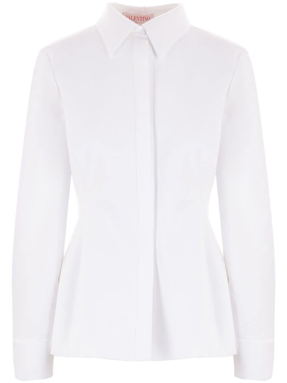 slim-cut long-sleeve shirt - 1