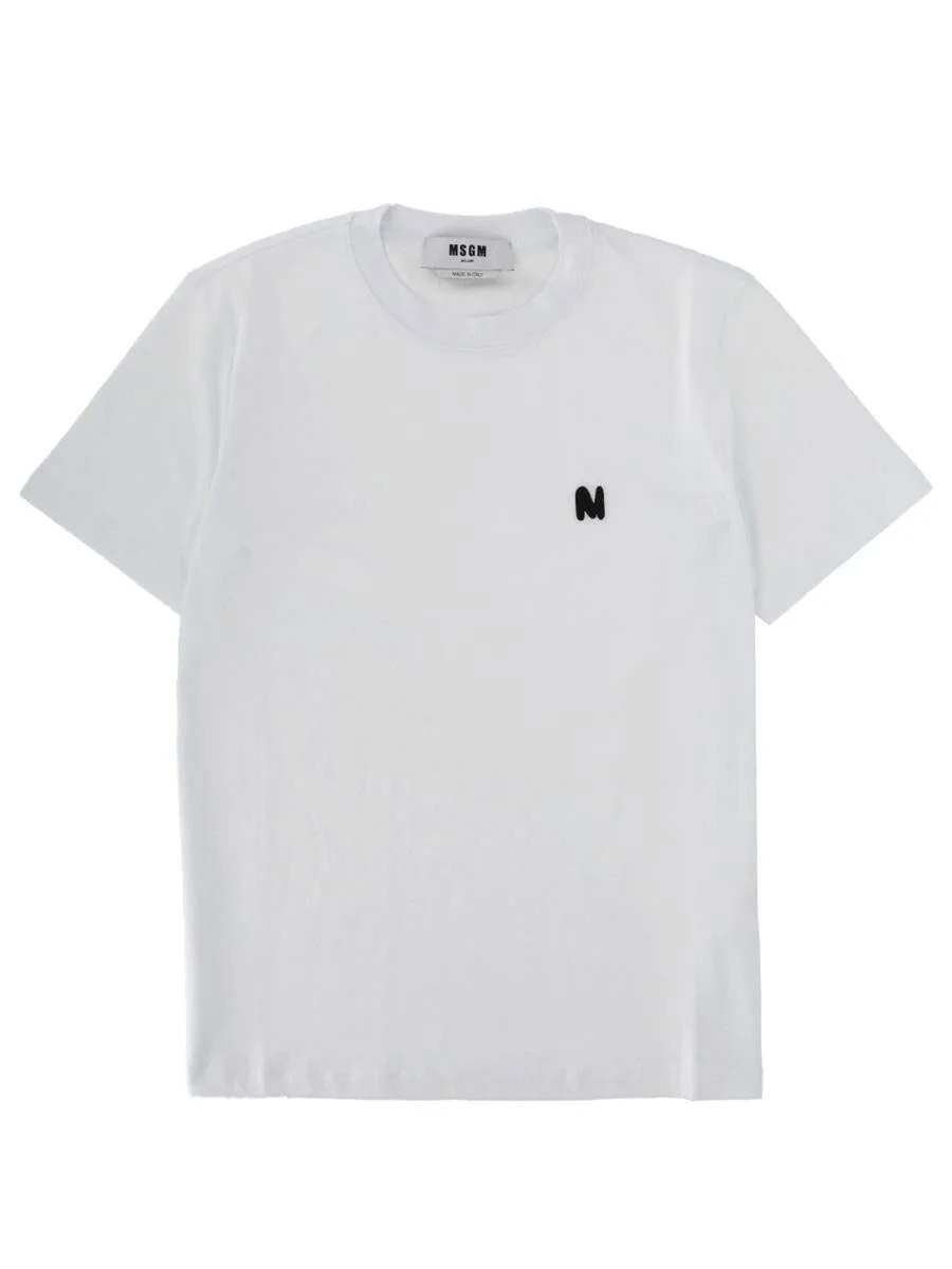 Msgm Monogram Logo T-Shirt - 1